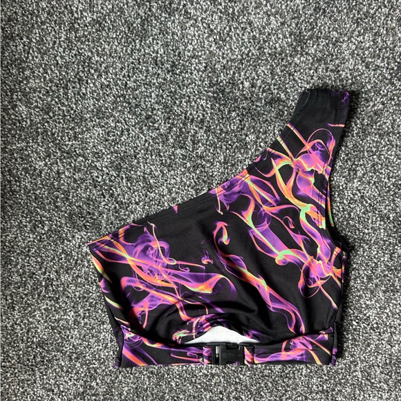 ASOS black smoke Crop Top 4 - Picture 1 of 4